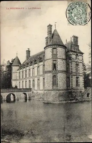 Ak La Houssaye Seine et Marne, Le Château