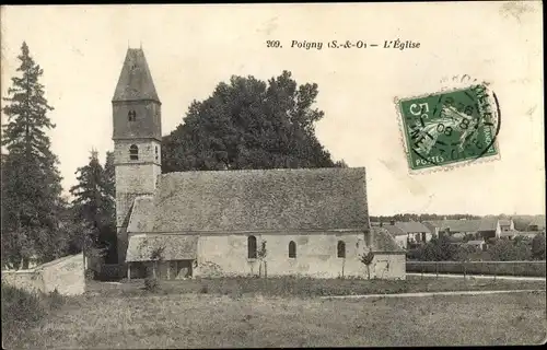 Ak Poigny Yvelines, L'Eglise
