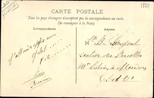 Ak Orvilliers Yvelines, Place de la Croix Blanche