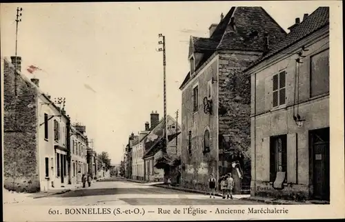 Ak Bonnelles Yvelines, Rue de l'Eglise, Ancienne Marechalerie