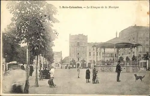 Ak Bois Colombes Hauts de Seine, Le Kiosque de la Musique