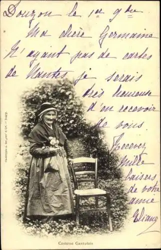 Ak Gannat Allier, Femme en Costume Gannatois