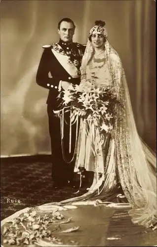 Ak König Olav V von Norwegen, Märtha von Schweden, Hochzeit 1929