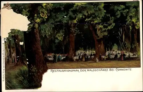 Litho Connewitz Leipzig in Sachsen, Restaurant Park der Waldschänke