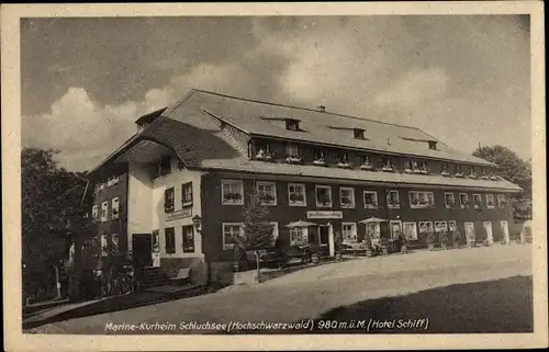 Ak Schluchsee Schwarzwald, Marine Kurheim, Hotel Schiff