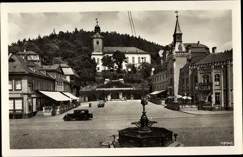 Ak Bad Leutenberg Thüringen, Markt, Kirche