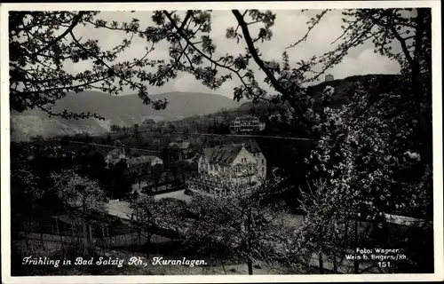 Ak Bad Salzig Boppard am Rhein, Kuranlagen