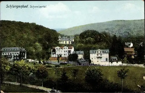 Ak Schlangenbad im Taunus Hessen, Panorama, Schweizertal