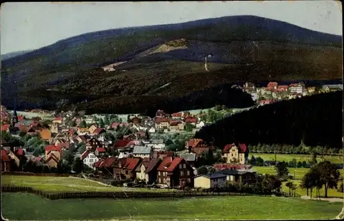 Ak Braunlage im Oberharz, Panorama, Wurmberg