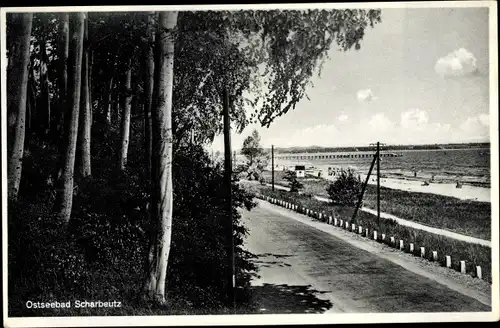 Ak Scharbeutz in Ostholstein, Strand, Promenade