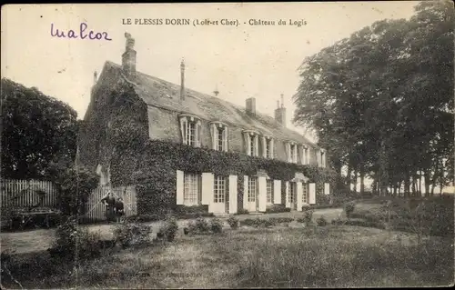 Ak Les Plessis Dorin Loir et Cher, Château du Logis