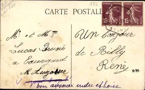 Ak Rilly Loir-et-Cher, L´Église