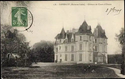 Ak Faveray Machelles Val-de-Marne, Château de Chant d´Oiseau