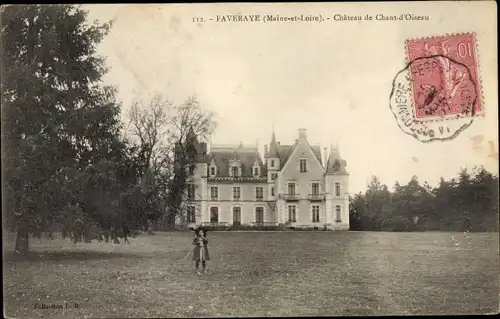 Ak Faveraye Val-de-Marne, Château de Chant d´Oiseau