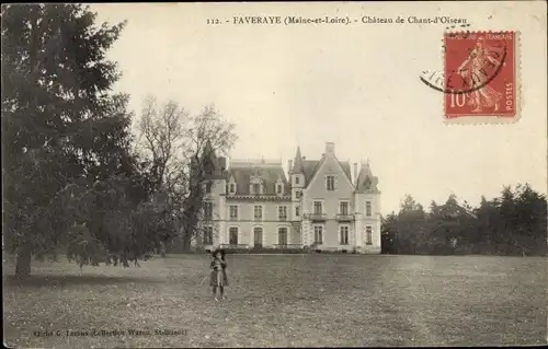 Ak Faveray Machelles Val-de-Marne, Château de Chant d´Oiseau