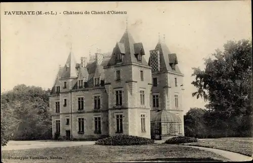 Ak Faveraye Val-de-Marne, Château de Chant d´Oiseau