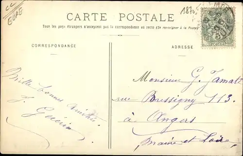 Ak Trouville la Haule Eure, Entrée de la Ferme de la Haule