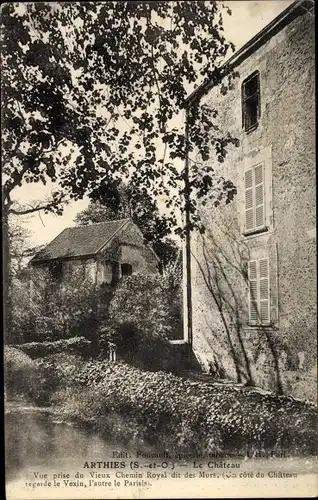 Ak Arthies Val d'Oise, Château