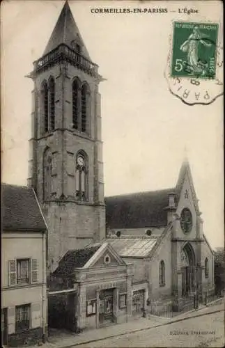 Ak Cormeilles en Parisis Val d'Oise, Église