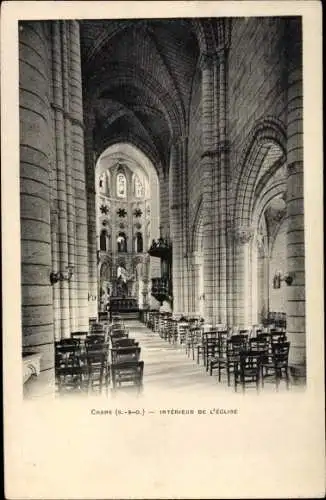 Ak Chars Val d'Oise, Intérieur de l´Église