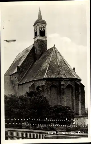 Ak Heukelum Lingewaal Gelderland, Ned. Herv. Kerk