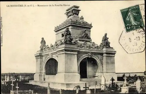 Ak La Boissiere Yvelines, Monument de la Familie Heriot