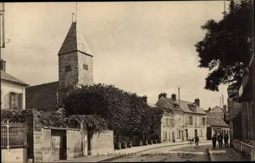 Ak Bonnières Yvelines, L'Eglise