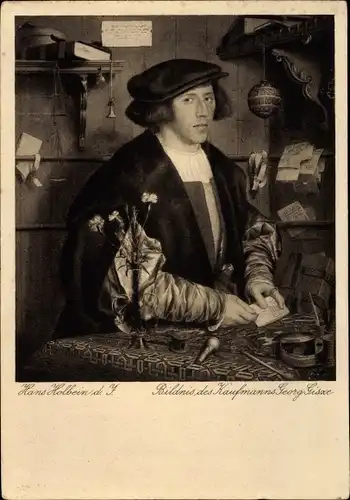 Künstler Ak Holbein, Hans, Kaufmann Georg Gisze