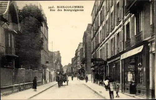 Ak Bois Colombes Hauts de Seine, Rue des Bourguignons