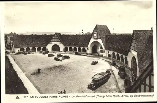 Ak Le Touquet Paris Plage Pas de Calais, Le Marche Couvert