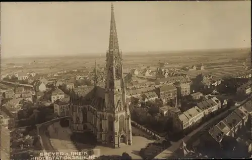 Ak Speyer am Oberrhein Rheinland Pfalz, Protestationskirche