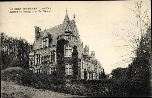 Ak Savigny-sur-Braye Loir et Cher, Château de Glatigny