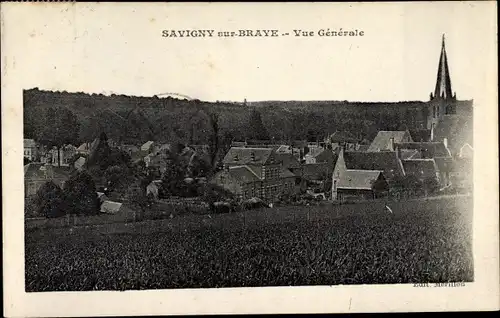 Ak Savigny-sur-Braye Loir et Cher, Vue Générale