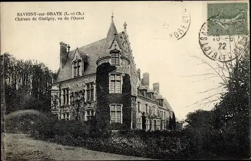 Ak Savigny-sur-Braye Loir et Cher, Château de Glatigny