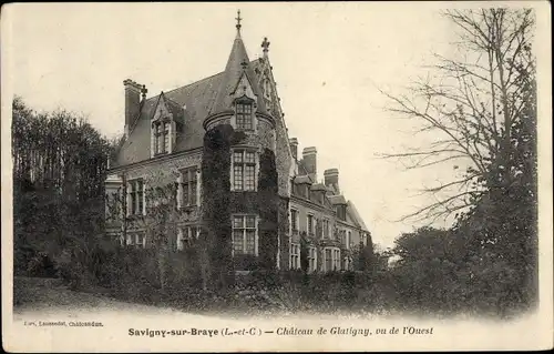 Ak Savigny-sur-Braye Loir et Cher, Château de Glatigny