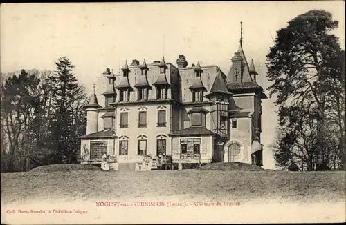 Ak Nogent sur Vernisson Loiret, Chateau de Prasim