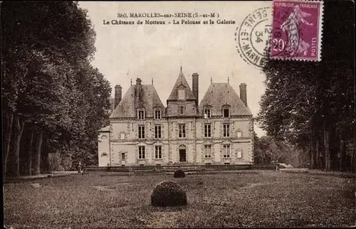 Ak Marolles sur Seine Seine et Marne, Château de Motteux