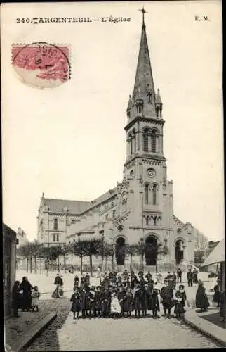 Ak Argenteuil Val d'Oise, L´Église