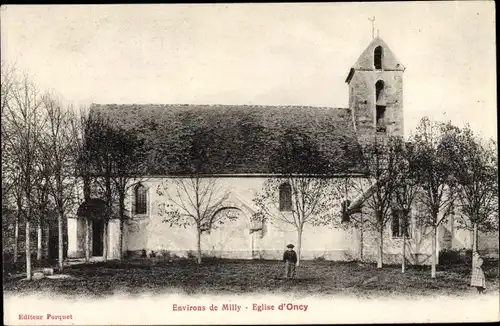 Ak Oncy Essonne, Église