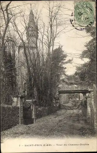 Ak Saint Prix Val-d’Oise, Tour du Château Double