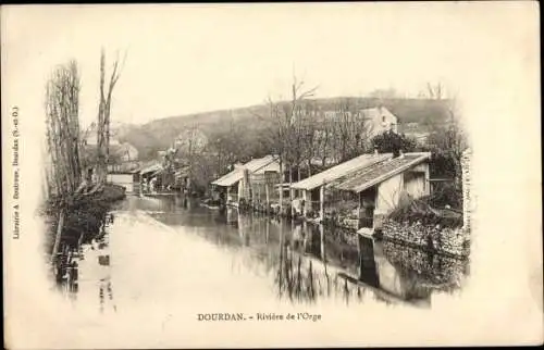 Ak Dourdan Essonne, Rivière de l´Orge