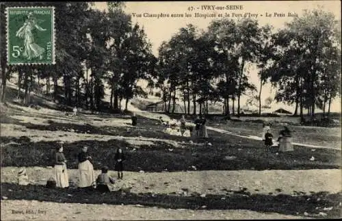 Ak Ivry sur Seine Val de Marne, Vue Champêtre entre les Hospices, Fort d´Ivry