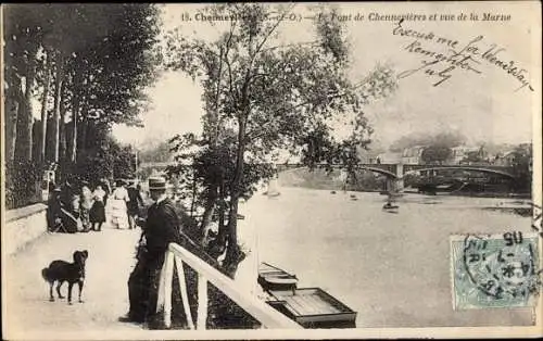 Ak Chennevières Val de Marne, Pont