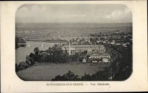 Ak Bonnières-sur-Seine Yvelines, Vue Generale