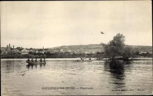 Ak Bonnières-sur-Seine Yvelines, Panorama