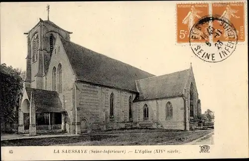 Ak La Saussaye Eure, Église