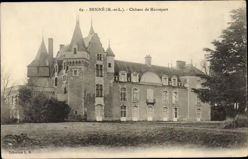 Ak Brigne Meine et Loire, Château de Maurepart