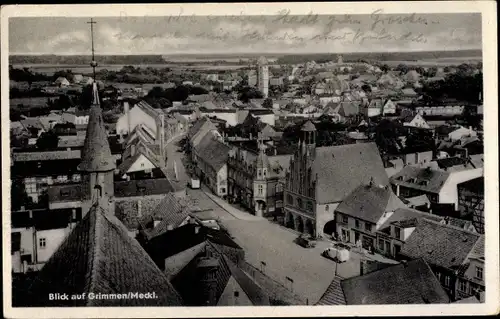Ak Grimmen in Mecklenburg Vorpommern, Panorama