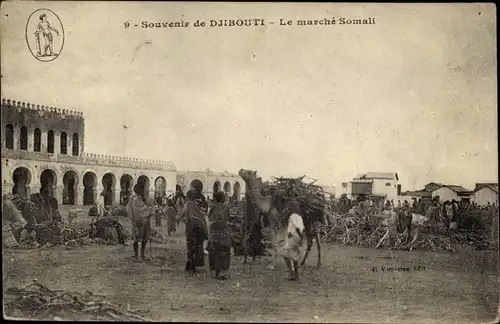 Ak Djibouti Dschibuti, Le marche Somali, Kamel