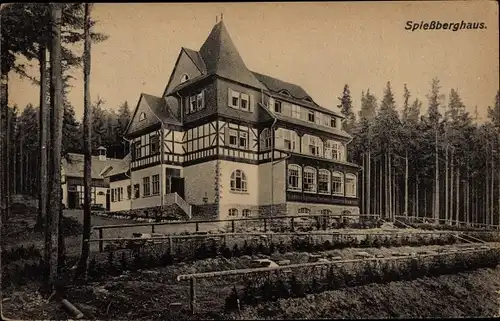 Ak Friedrichroda im Thüringer Wald, Spießberghaus, Außenansicht